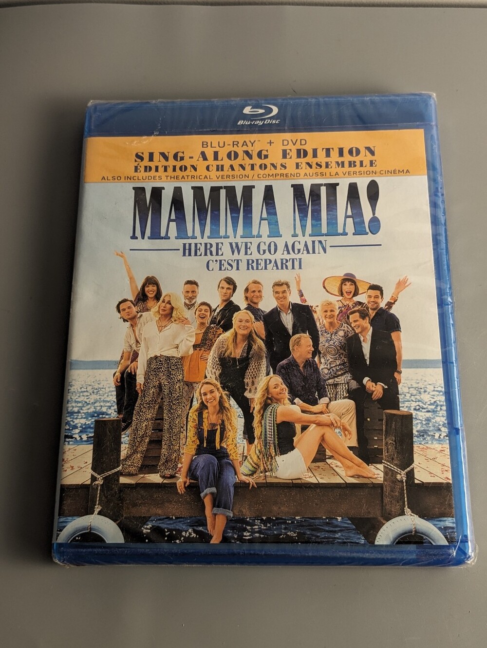 Mamma Mia Here We Go Again 2018 Blu Ray DVD Sing Along Edition New Sealed